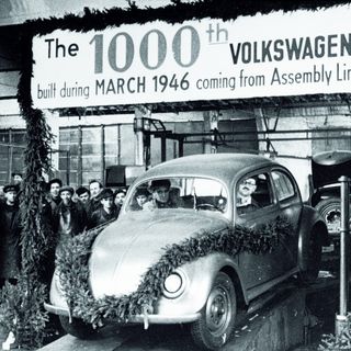 Volkswagen unter britischer Verwaltung: Im März 1946 wurde der 1000ste Käfer produziert. Foto: Auto-Medienportal.Net/Volkswagen