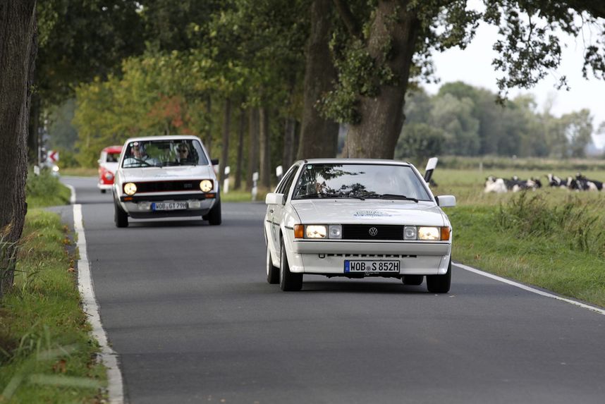 Hamburg-Berlin-Klassik 2018: Scirocco II "White Cat" (1985). Foto: Auto-Medienportal.Net/Sonntag