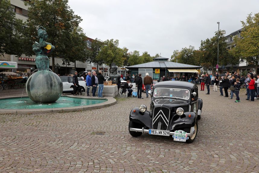 Hamburg-Berlin-Klassik 2018: Citroën 11 B Koffermodell (1952). Foto: Auto-Medienportal.Net/Leitzke