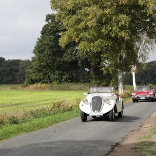 Hamburg-Berlin-Klassik 2018: Skoda Popular Roadster (1937). Foto: Auto-Medienportal.Net/Leitzke