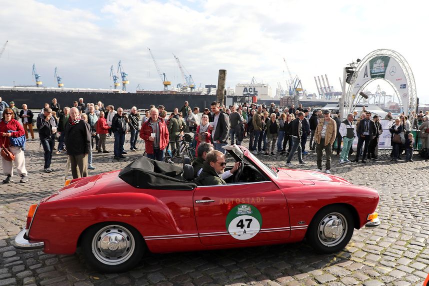 Hamburg-Berlin-Klassik 2018: Karmann Ghia Typ 14 Cabriolet (1974). Foto: Auto-Medienportal.Net/Autostadt