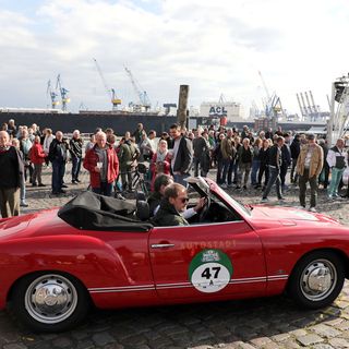 Hamburg-Berlin-Klassik 2018: Karmann Ghia Typ 14 Cabriolet (1974). Foto: Auto-Medienportal.Net/Autostadt