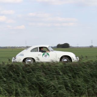 Hamburg-Berlin-Klassik 2018: Porsche 356 A (1959). Foto: Auto-Medienportal.Net/Leitzke